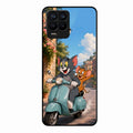 Cartoon Scooter Adventure Premium Glass Phone Case for Realme 8 Pro