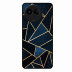Midnight Gold Geometric Premium Glass Phone Case for Realme 11 5G