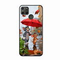 Rainy Day Cartoon Glass Phone Case for Realme C21Y
