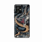 Midnight Dragon Glass Phone Case for Motorola G64 5G