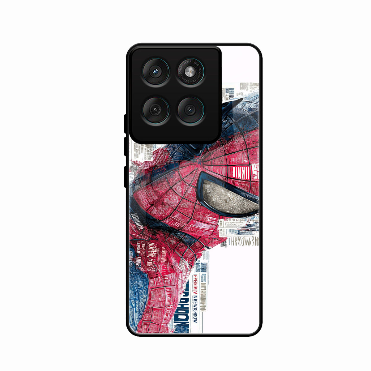 Red Blue Web Hero Glass Phone Cover for Motorola G57 Power 5G