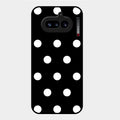 Classic Polka Dot Glass Phone Case for Nothing Phone 4A 5G