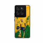 Golden Striker Glass Phone Case for Motorola Edge 60 Pro 5G
