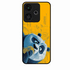 Cute Panda Sketch Premium Glass Phone Case for Redmi 13 5G