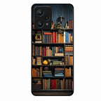 Colorful Bookshelf Art Glass Case Cover for Realme 9 Pro 5G