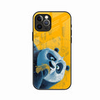 Cute Panda Sketch Premium Glass Phone Case for iPhone 12 Pro