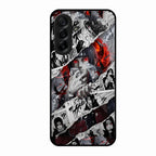 Itachi Uchiha Manga Collage Glass Phone Case for Samsung Galaxy A36 5G