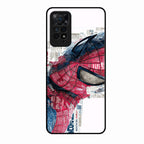 Red Blue Web Hero Glass Phone Cover for Redmi Note 11 Pro 5G