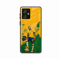 Golden Striker Glass Phone Case for Motorola G54 5G