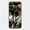 Black Gold Marble Glass Phone Case for Oppo F33 Pro 5G - ShopOnCliQ