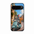 Cartoon Scooter Adventure Premium Glass Phone Case for Google Pixel 10 Pro XL