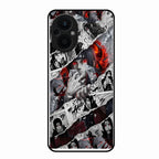 Itachi Uchiha Manga Collage Glass Phone Case for Oppo F21 Pro 5G