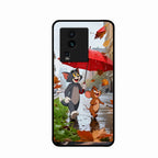 Rainy Day Cartoon Glass Phone Case for iQOO Neo 7 5G