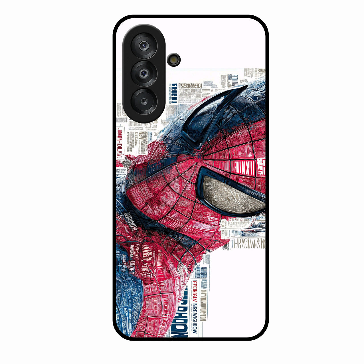 Red Blue Web Hero Glass Phone Cover for Samsung Galaxy A17 5G