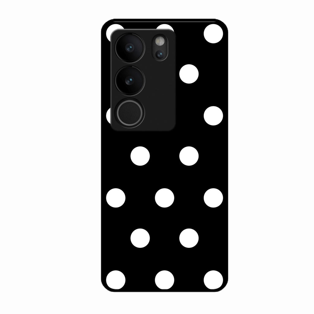 Classic Polka Dot Glass Phone Case for Vivo V29 5G