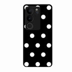 Classic Polka Dot Glass Phone Case for Vivo V29 5G