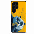 Cute Panda Sketch Premium Glass Phone Case for Samsung Galaxy S25 Ultra 5G