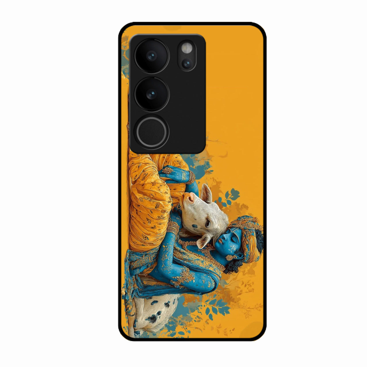 Divine Krishna Gopal Premium Glass Phone Case for Vivo V29 5G