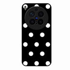 Classic Polka Dot Glass Phone Case for Vivo X300 Pro 5G