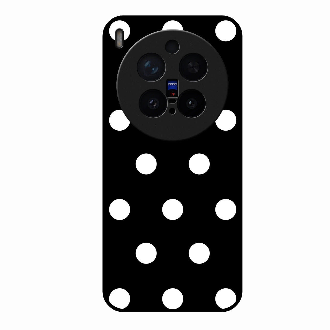 Classic Polka Dot Glass Phone Case for Vivo X300 Pro 5G