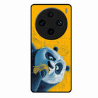 Cute Panda Sketch Premium Glass Phone Case for Vivo X100 5G