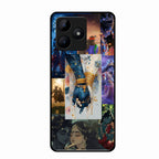 Eternal Radha Krishna Love Glass Phone Case for iPhone 15 Pro