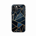Midnight Gold Geometric Premium Glass Phone Case for iPhone 11 Pro
