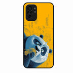 Cute Panda Sketch Premium Glass Phone Case for Redmi Note 10