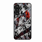 Itachi Uchiha Manga Collage Glass Phone Case for Samsung Galaxy M56 5G