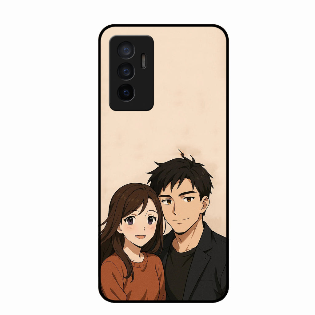 Custom Personalised Art Photo Glass Case for Vivo Y75 4G