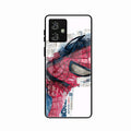 Red Blue Web Hero Glass Phone Cover for Motorola G54 5G