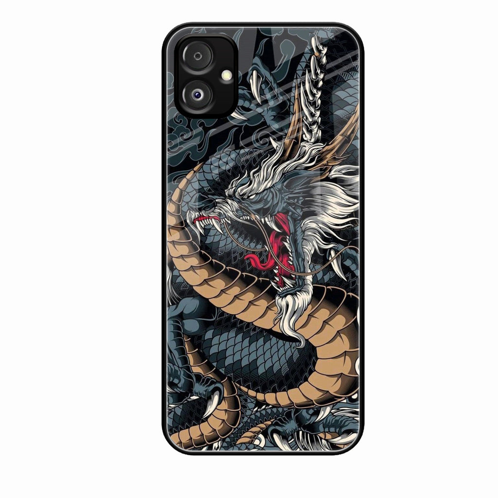Midnight Dragon Glass Phone Case for Samsung Galaxy F14 5G