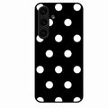 Classic Polka Dot Glass Phone Case for Samsung Galaxy S25 5G