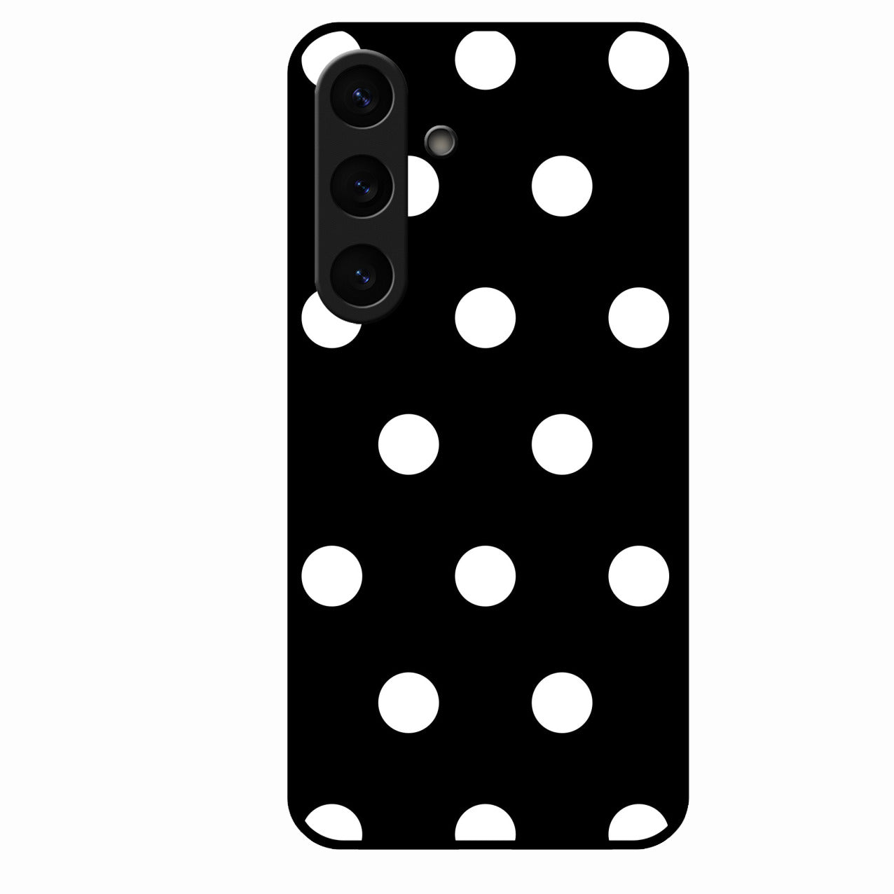 Classic Polka Dot Glass Phone Case for Samsung Galaxy S25 5G