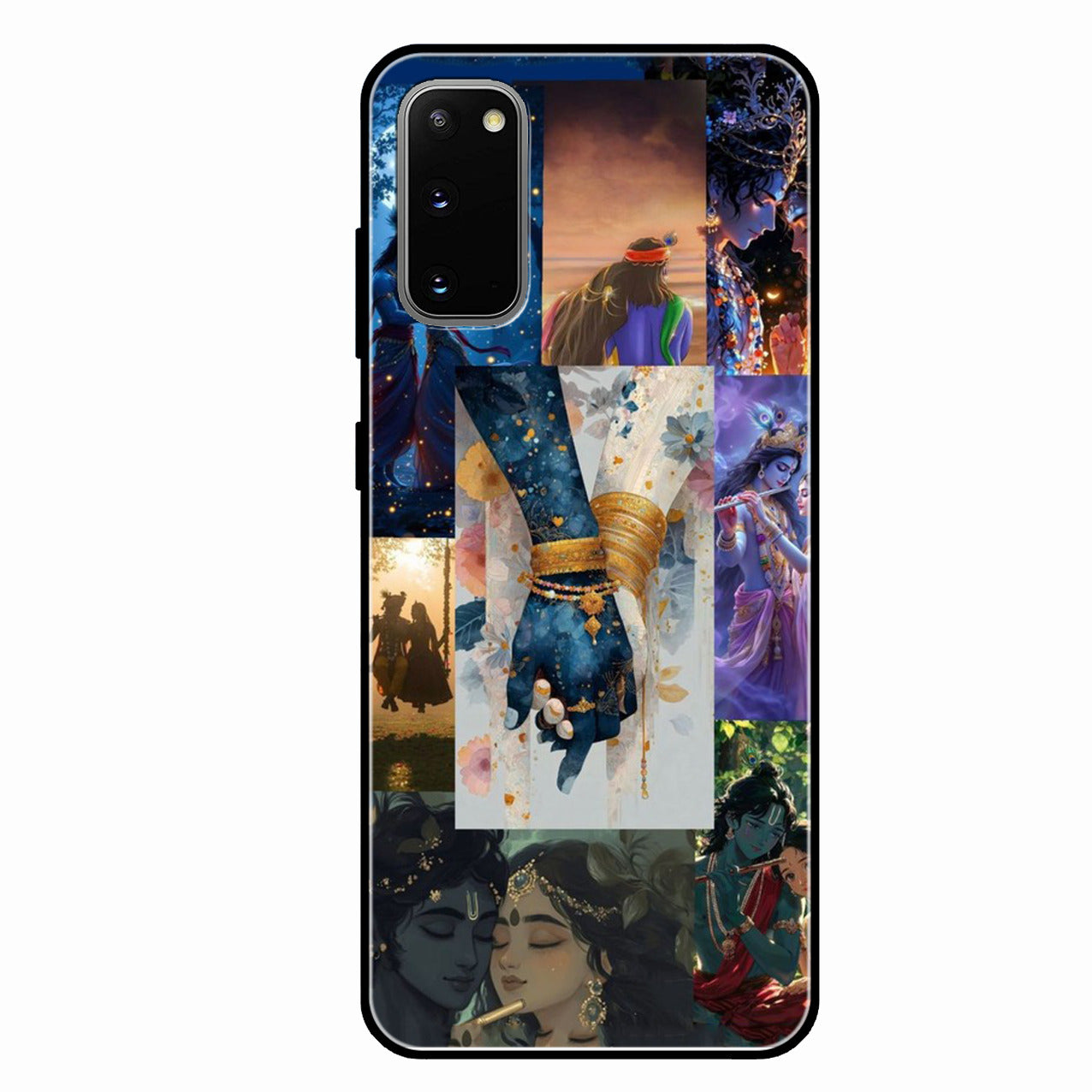 Eternal Radha Krishna Love Glass Phone Case for Oppo Reno 15 Pro 5G