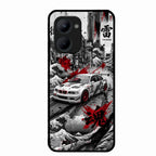 Japanese Wave Drift Racing Premium Glass Phone Case for Realme C33 2023 - ShopOnCliQ