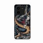 Midnight Dragon Glass Phone Case for iQOO Z9X 5G