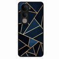 Midnight Gold Geometric Premium Glass Phone Case for Vivo Y400 5G