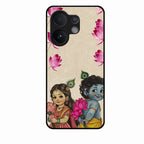 Krishna Eternal Lotus Glass Case for Vivo T4 Pro 5G