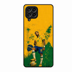 Golden Striker Glass Phone Case for Samsung Galaxy M53 5G