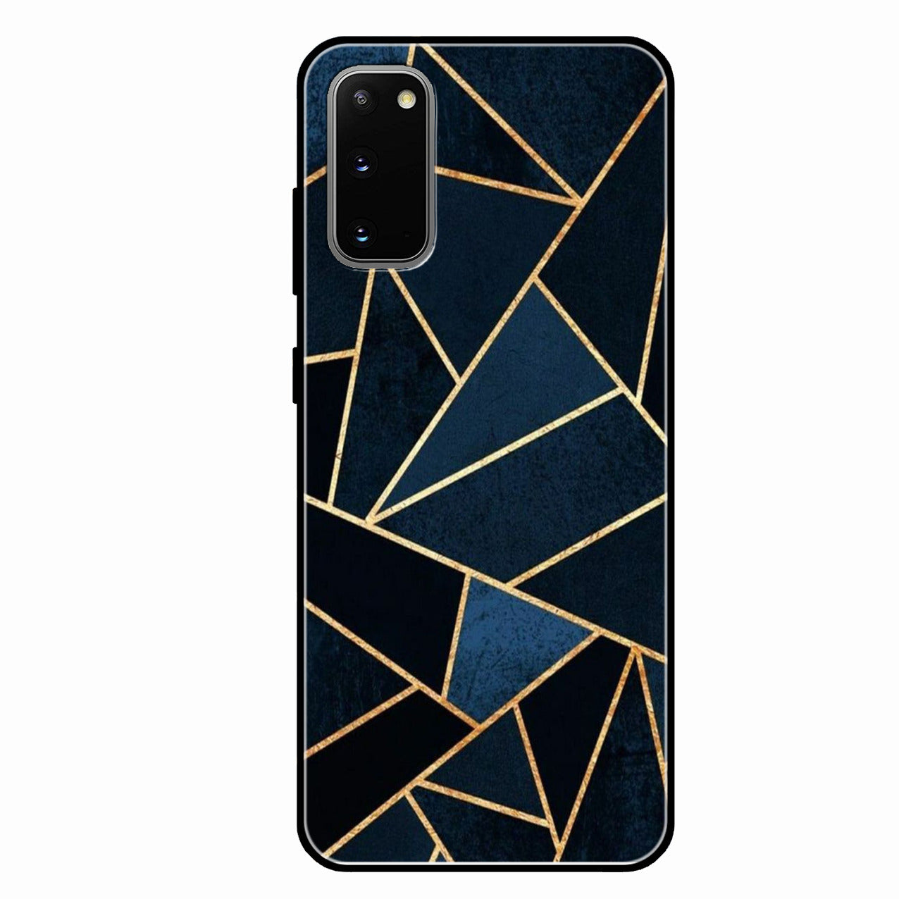 Midnight Gold Geometric Premium Glass Phone Case for Samsung Galaxy S20