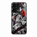 Itachi Uchiha Manga Collage Glass Phone Case for Oppo Reno 13 Pro 5G - ShopOnCliQ