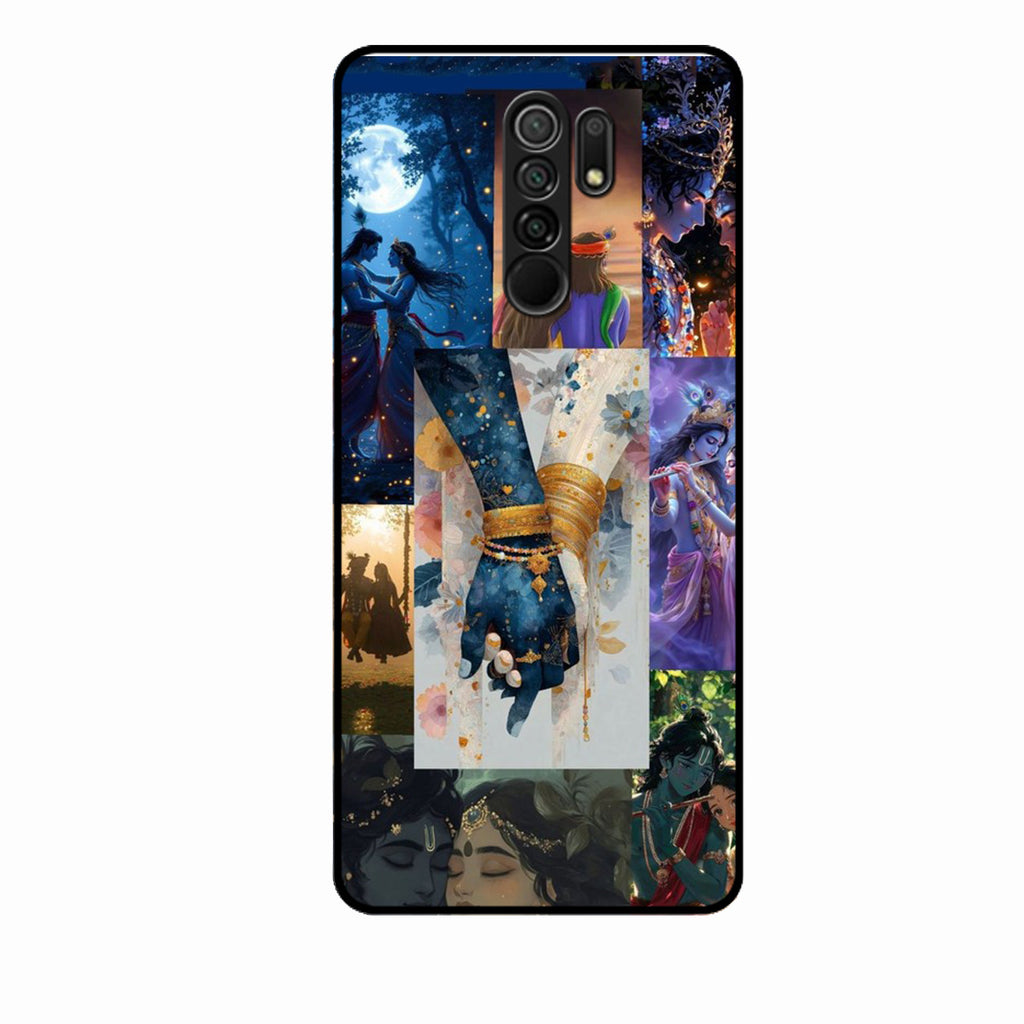 Eternal Radha Krishna Love Glass Phone Case for iQOO Neo 6 5G
