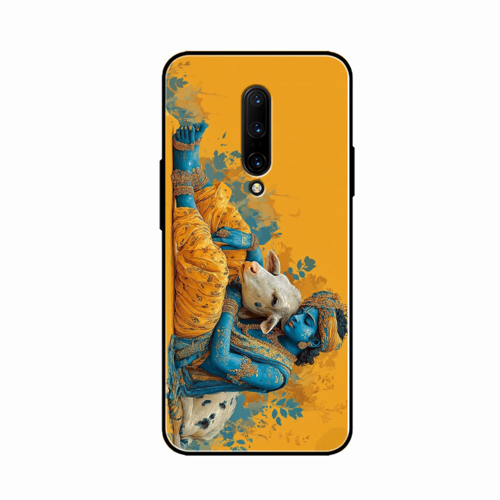 Divine Krishna Gopal Premium Glass Phone Case for Oneplus 7 Pro
