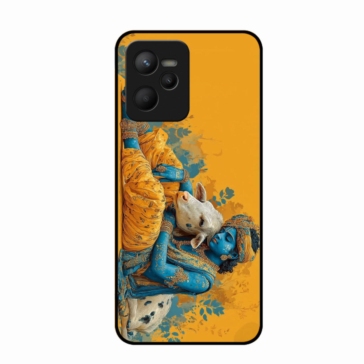 Divine Krishna Gopal Premium Glass Phone Case for Realme C35