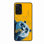 Cute Panda Sketch Premium Glass Phone Case for Redmi Note 11 Pro Plus 5G