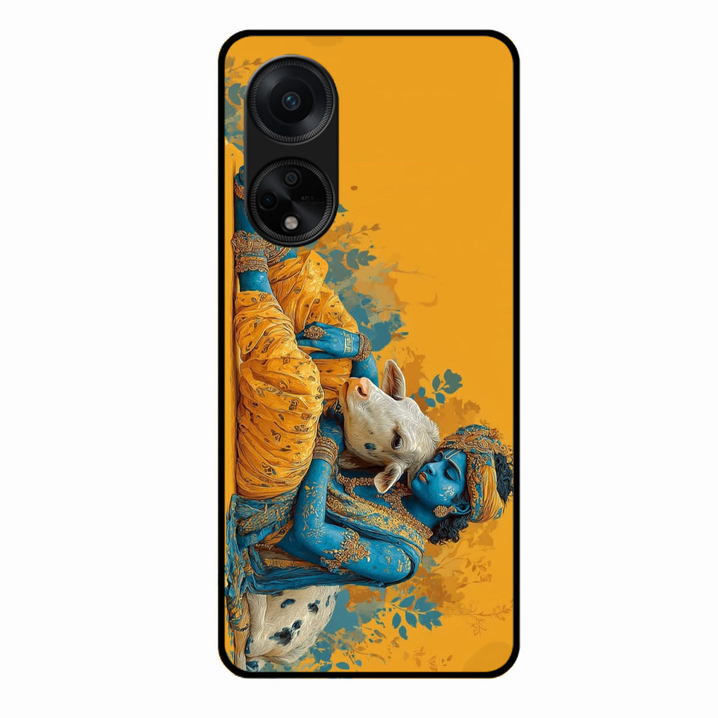 Divine Krishna Gopal Premium Glass Phone Case for Oppo F23 5G