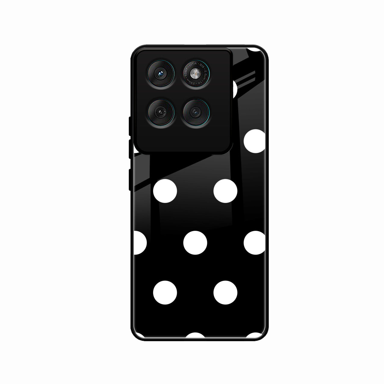 Classic Polka Dot Glass Phone Case for Motorola Edge 60 Stylus 5G