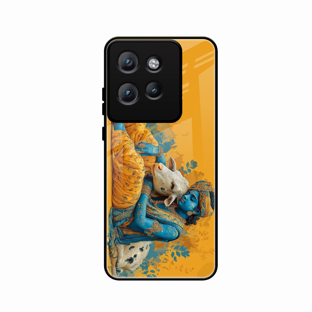Divine Krishna Gopal Premium Glass Phone Case for Motorola Edge 50 Neo
