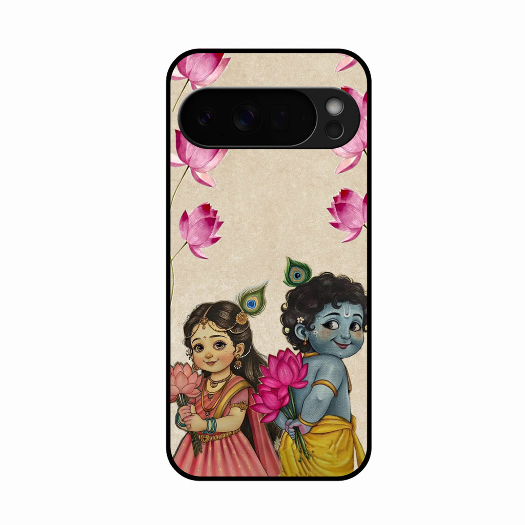 Krishna Eternal Lotus Glass Case for Google Pixel 10 Pro XL